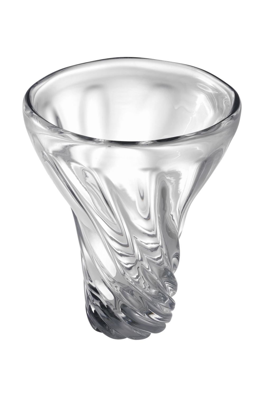 Hand-Blown Clear Glass Vase | Eichholtz Angelia | OROA.com
