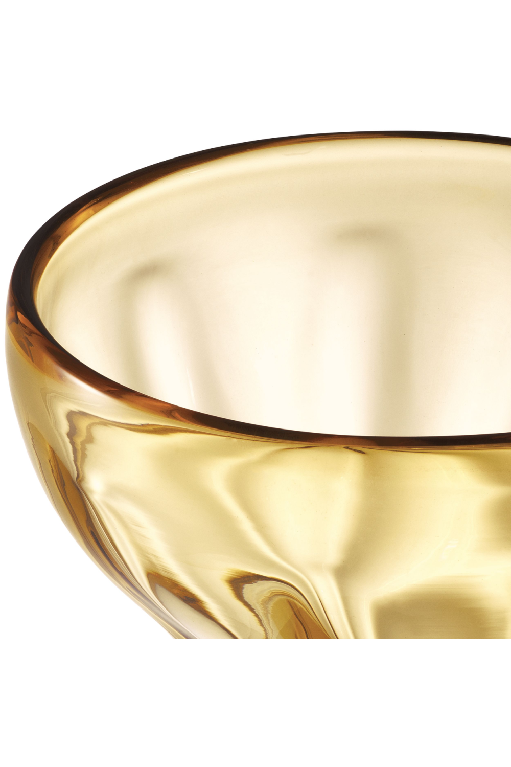 Yellow Hand-Blown Glass Vase | Eichholtz Angelia | OROA.com