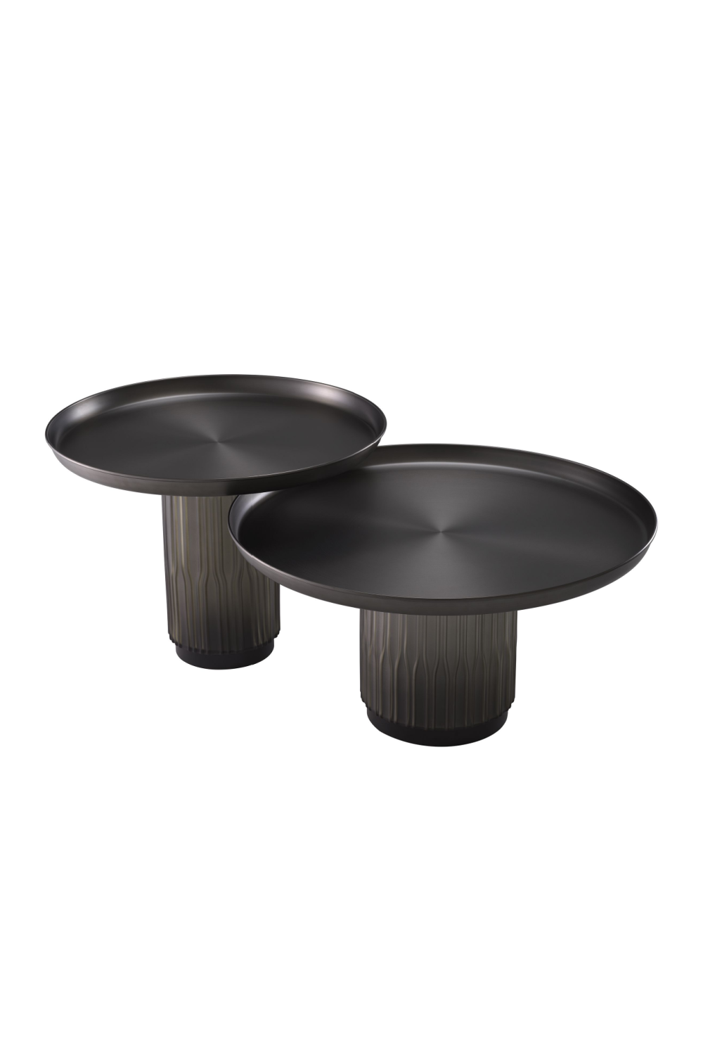 Black Gunmetal Coffee Table Set (2) | Eichholtz Zachary | OROA