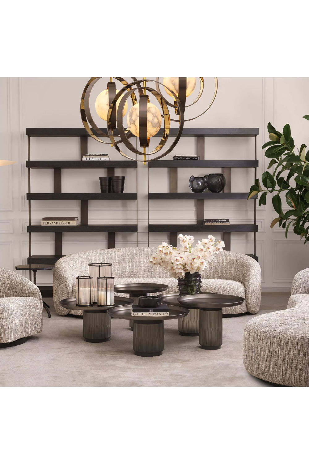 Black Gunmetal Coffee Tables Set (2) | Eichholtz Zachary | OROA