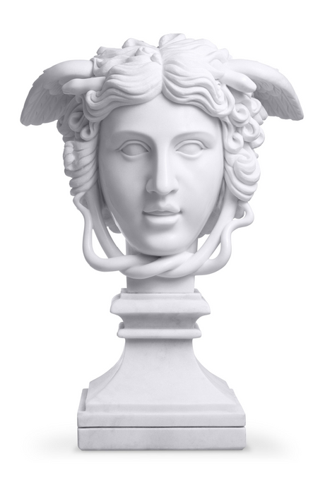 White Marble Sculpture | Eichholtz Medusa | OROA