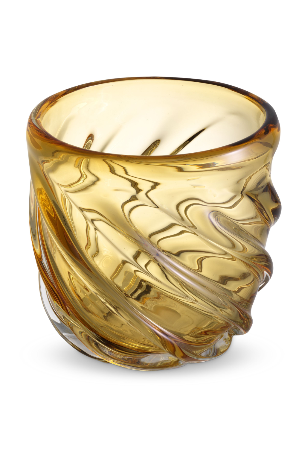 Yellow Hand-Blown Glass Vase | Eichholtz Angelito - S | OROA