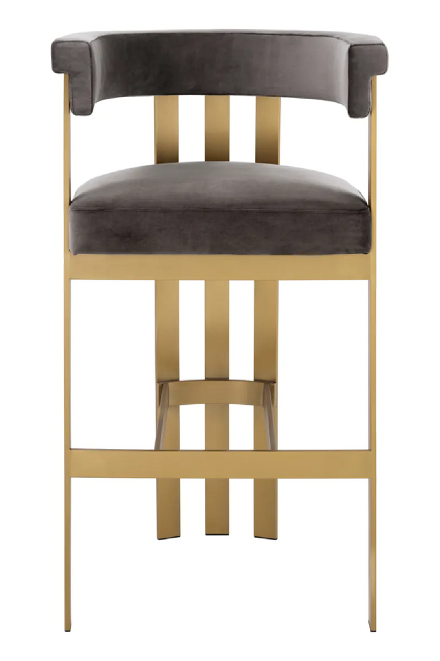 Modern Curved Bar Stool | Eichholtz Clubhouse | Oroa.com