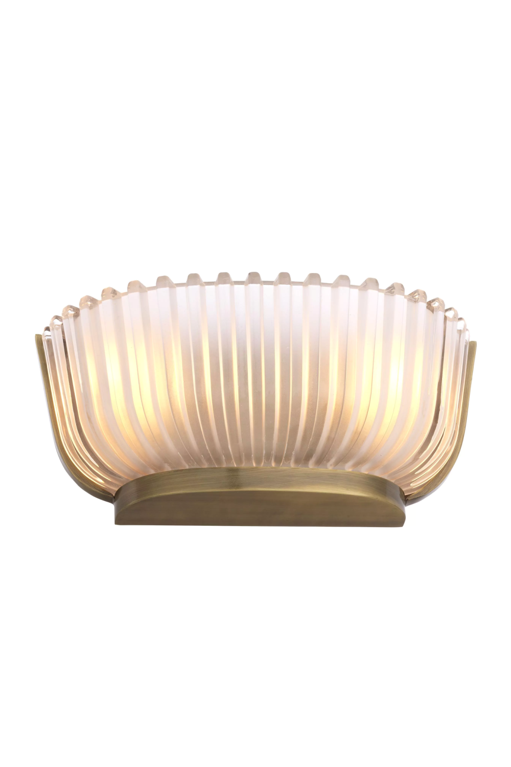 Fluted Frosted Glass Wall Lamp | Eichholtz Artos | OROA