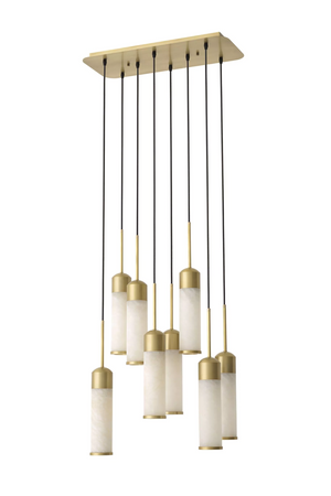 Tubular Alabaster Modern Chandelier | Eichholtz Eos | OROA