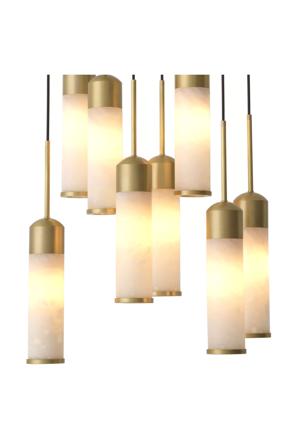 Tubular Alabaster Modern Chandelier | Eichholtz Eos | OROA