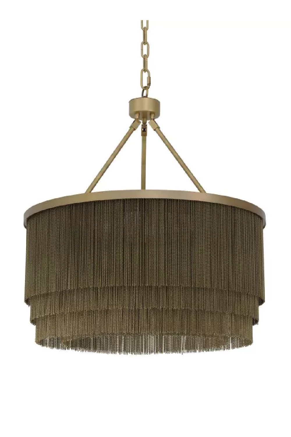 Round Golden Fringed Chandelier | Eichholtz Tissot | Oroa.com