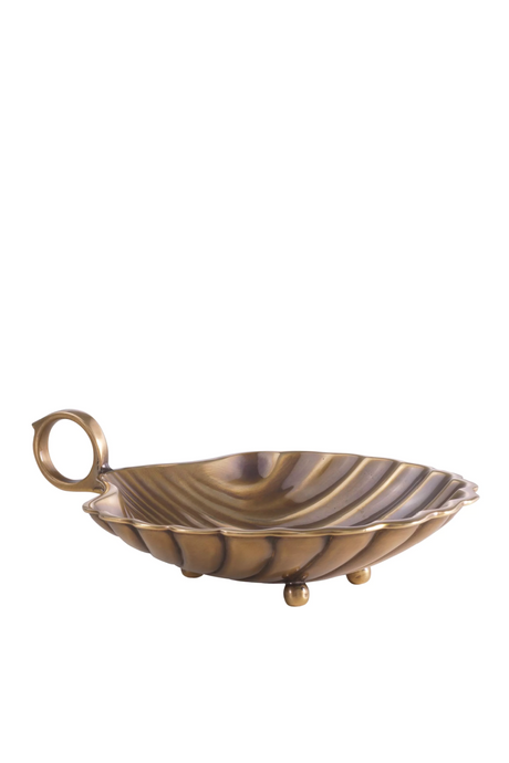 Vintage Brass Decorative Tray | Eichholtz Shell | Oroa.com