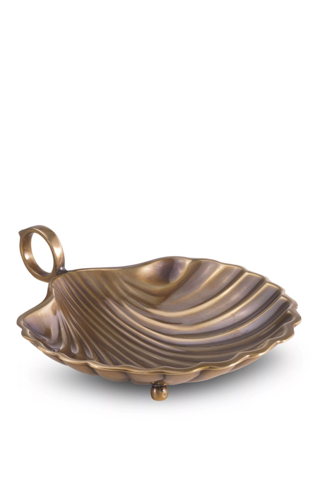 Vintage Brass Decorative Tray | Eichholtz Shell | Oroa.com