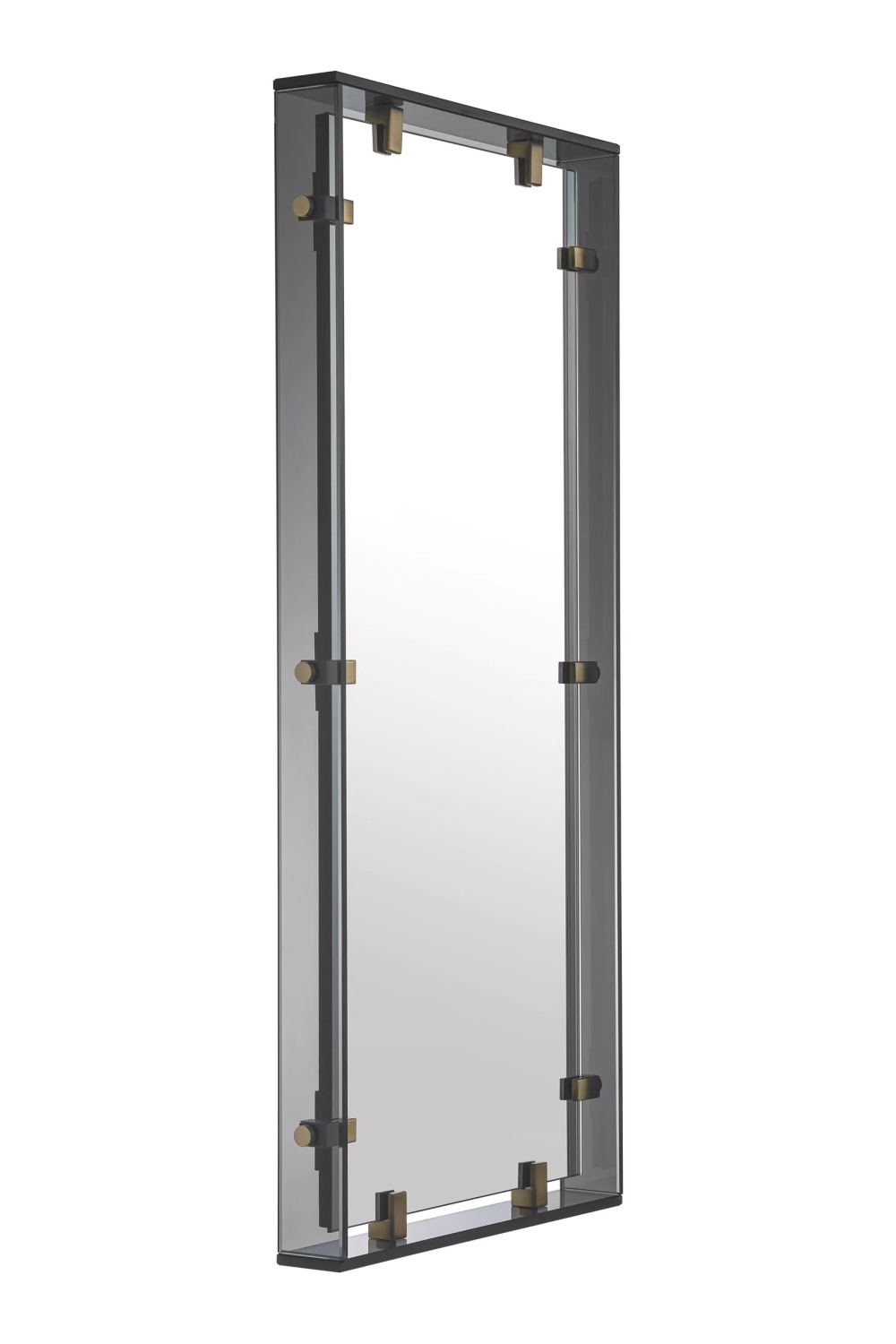 Smoke Glass Framed Mirror | Eichholtz Verona | OROA.com