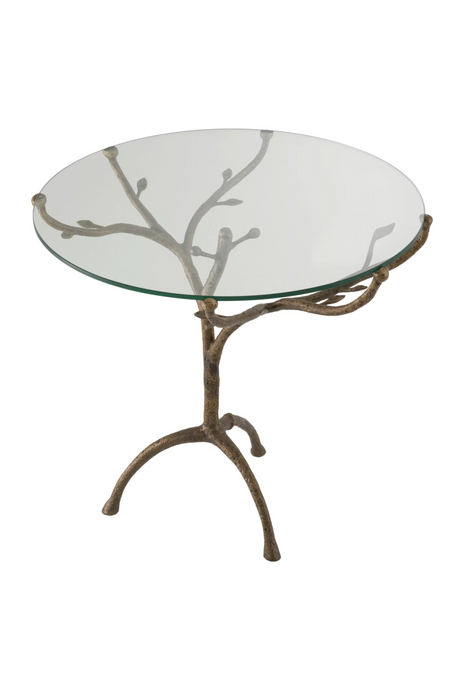 Rustic Tripod Glass Centre Table | Eichholtz Christophe | OROA.com