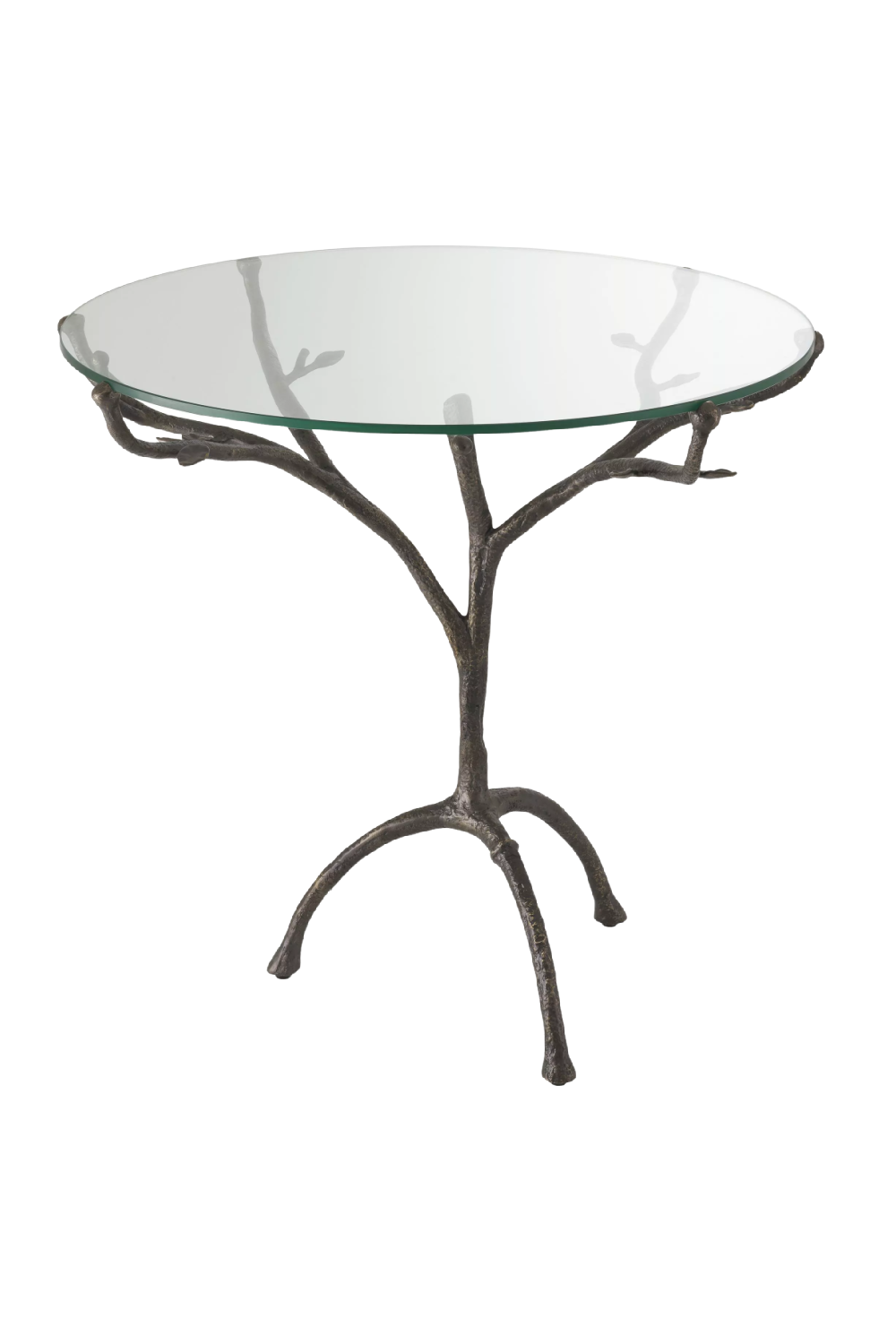 Rustic Tripod Glass Centre Table | Eichholtz Christophe | OROA.com