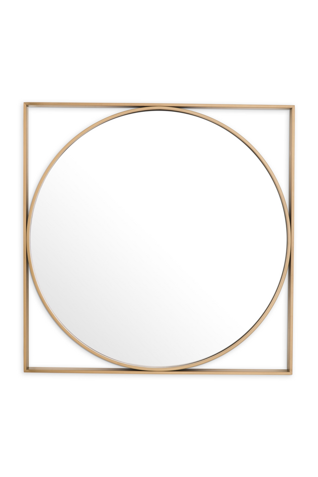 Square Framed Round Mirror | Eichholtz Montauk | OROA.com