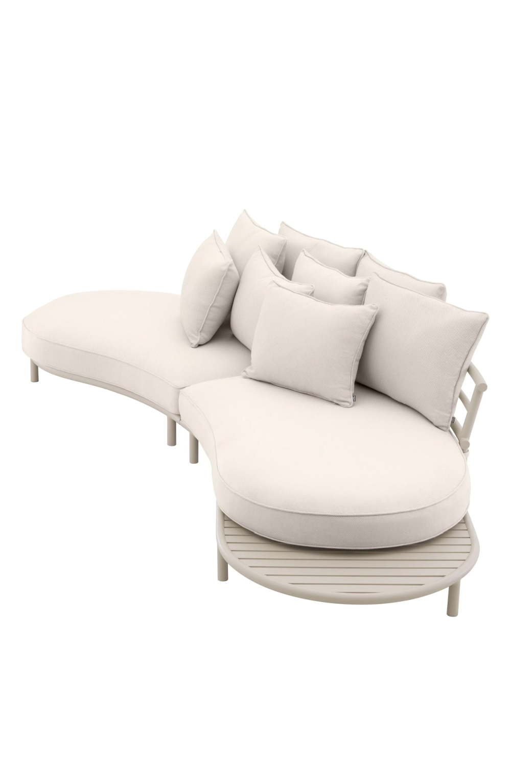 White Curved Outdoor Sofa | Eichholtz Laguno | Oroa.com