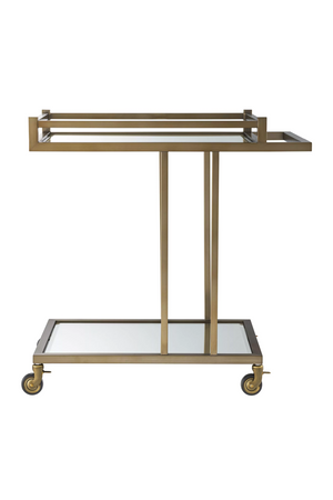 Stainless Steel Framed Glass Trolley | Eichholtz Beverly Hills | OROATRADE.com