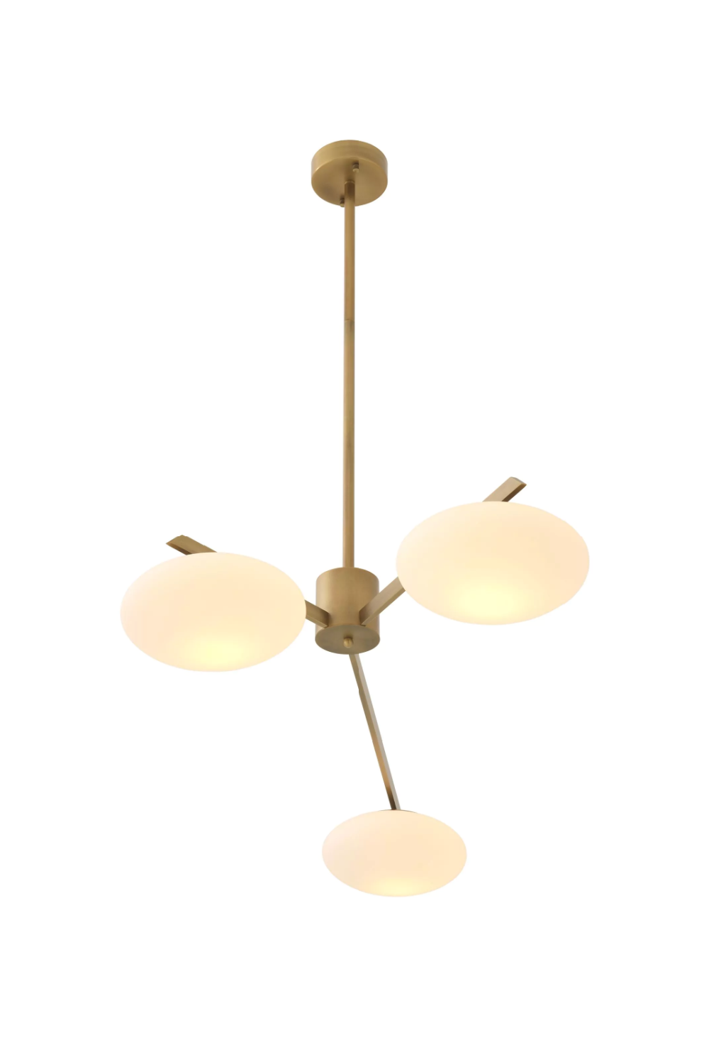 Elliptical White Glass Chandelier | Eichholtz Evergreen | OROA.com