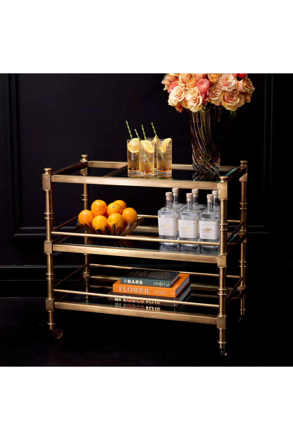 Classic Brass Trolley | Eichholtz Alexia | Oroa.com