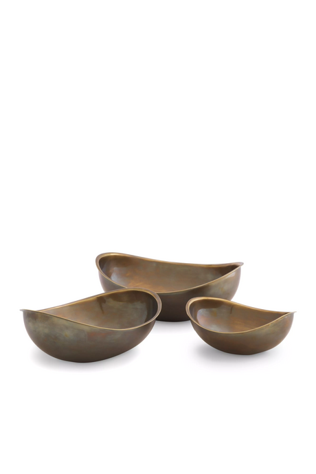 Vintage Brass Bowl Set (3) | Eichholtz Sena | Oroa.com