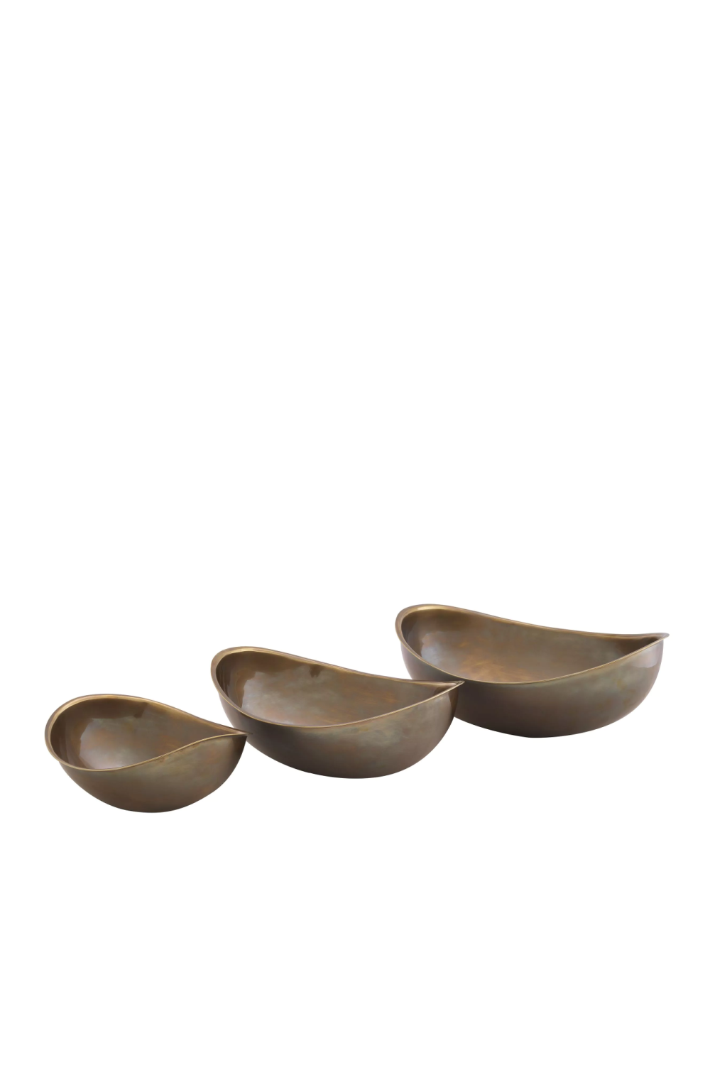 Vintage Brass Bowl Set (3) | Eichholtz Sena | Oroa.com