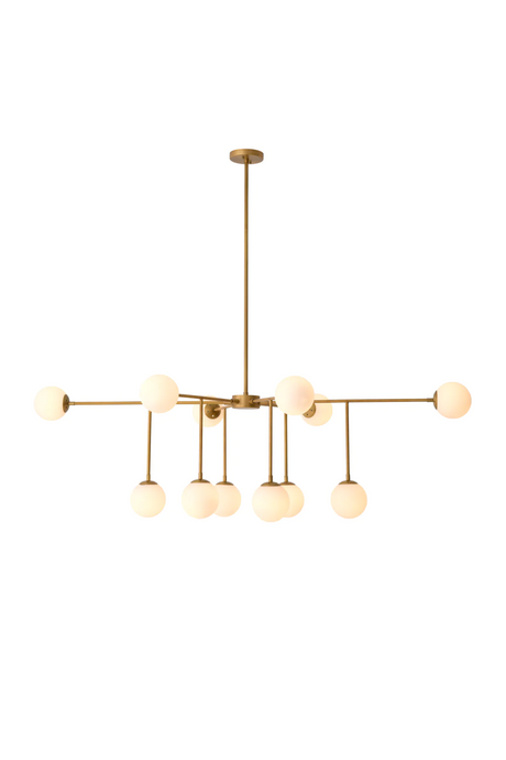 White Glass Orbs Chandelier | Eichholtz Aram | Oroa.com