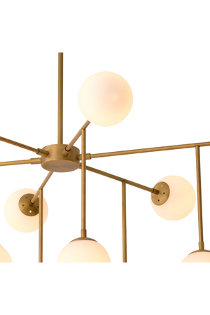 White Glass Orbs Chandelier | Eichholtz Aram | Oroa.com
