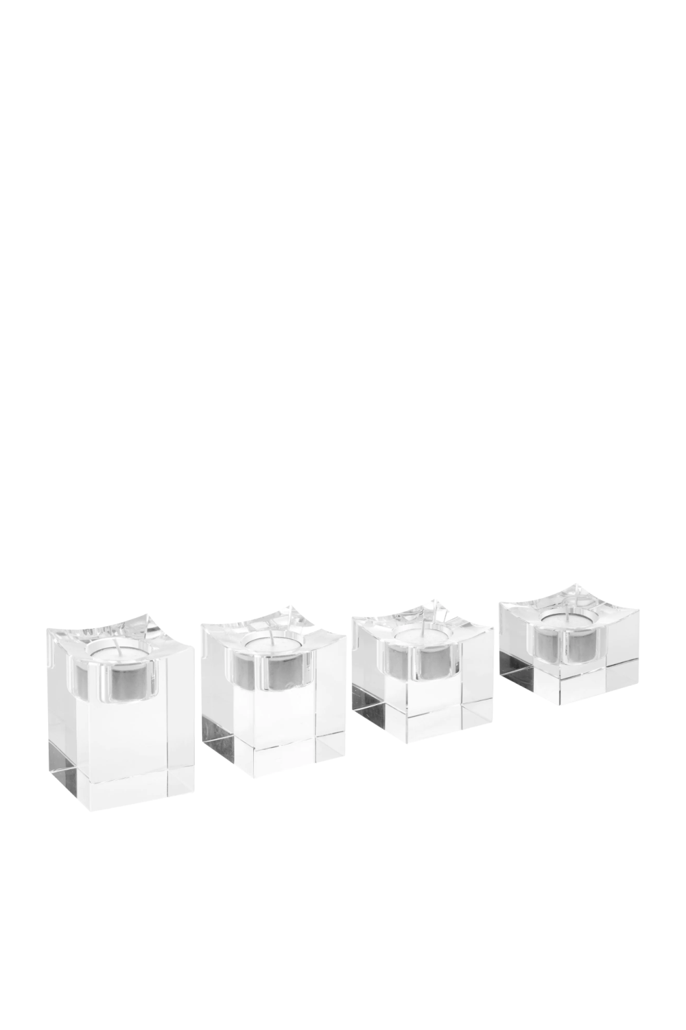 Crystal Tealight Holder Set (4) | Eichholtz Giancarlo | Oroa.com