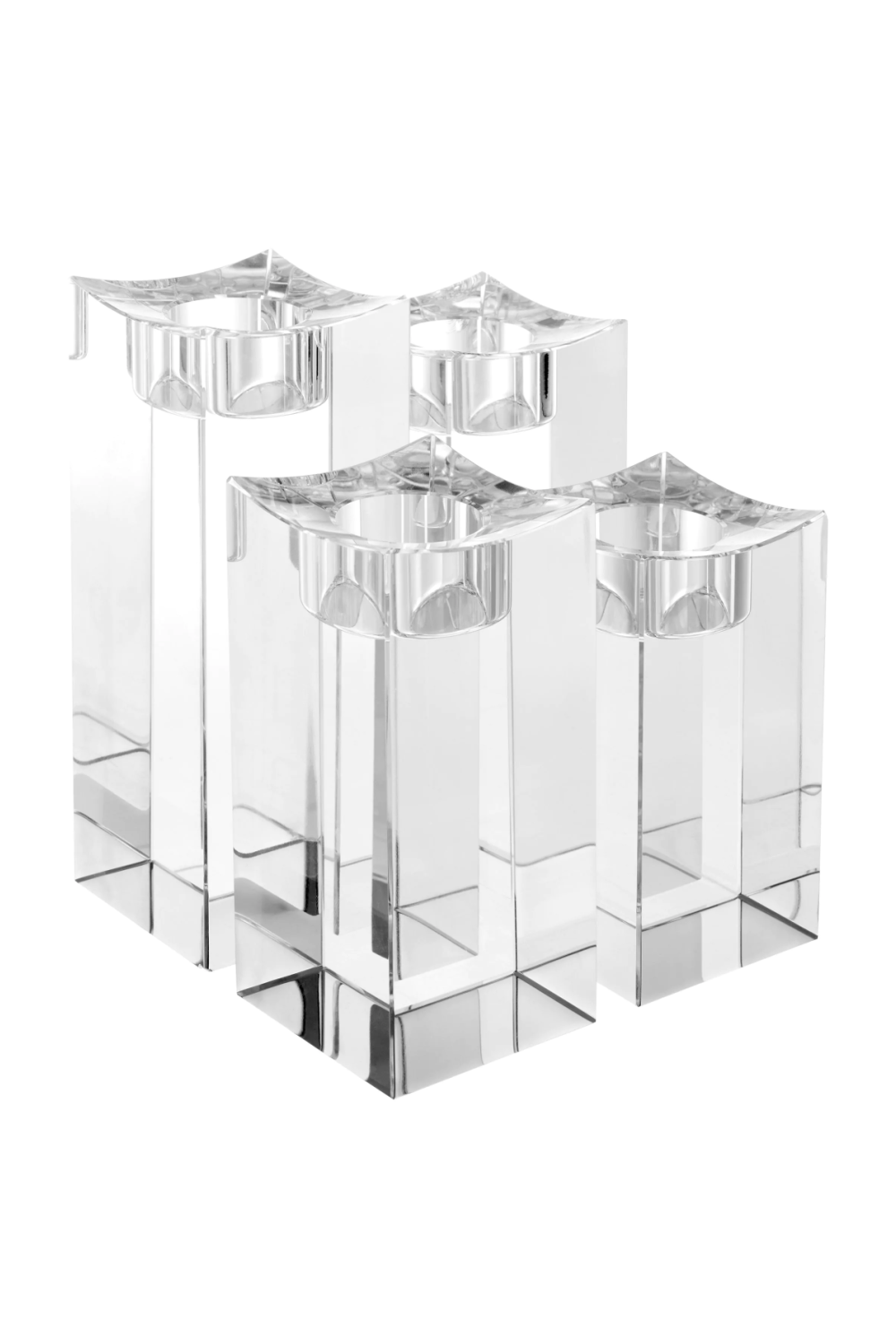 Crystal Tealight Holder Set (4) | Eichholtz Giancarlo | Oroa.com