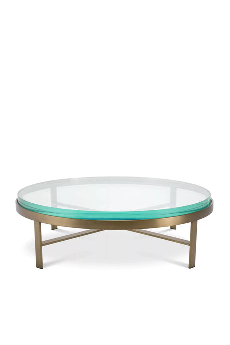 Round Clear Glass Coffee Table | Eichholtz Hoxton | Oroa.com