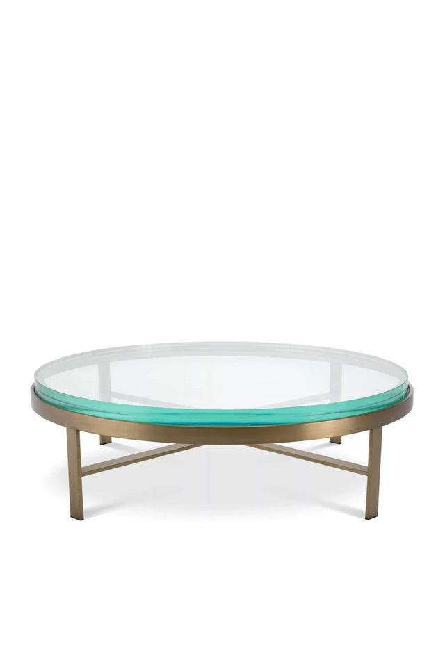Round Clear Glass Coffee Table | Eichholtz Hoxton | Oroa.com