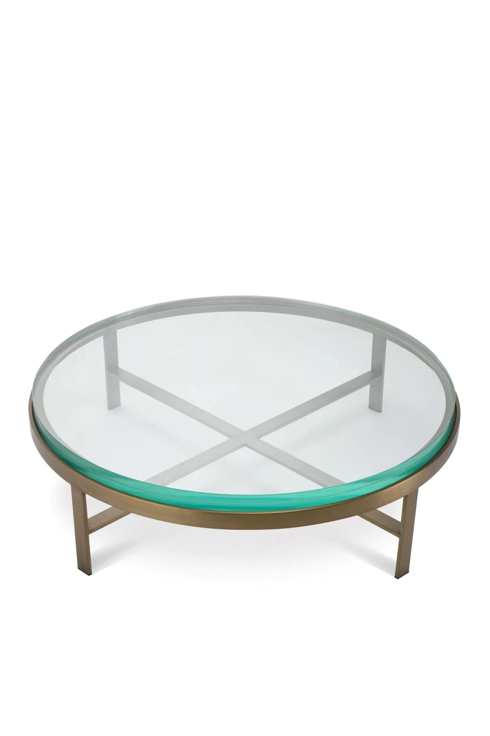 Round Clear Glass Coffee Table | Eichholtz Hoxton | Oroa.com