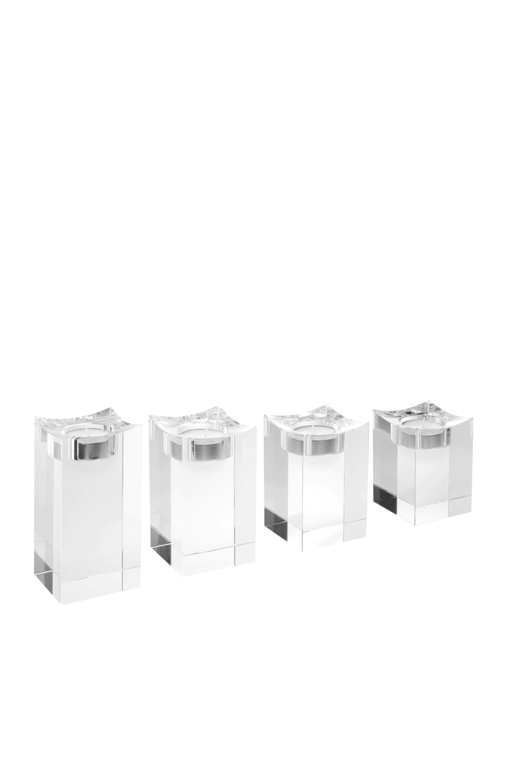 Crystal Tealight Holder Set (4) | Eichholtz Giancarlo | Oroa.com