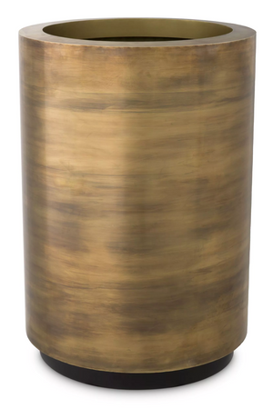 Vintage Brass Round Planter | Eichholtz Jasper | Oroa.com