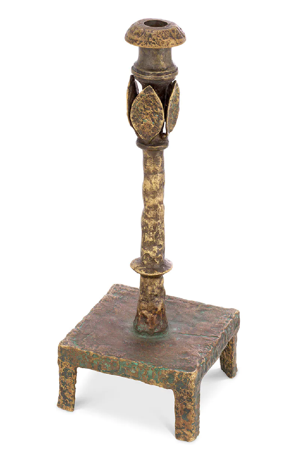 Antique Brass Candle Holder S | Eichholtz Santoro | Oroa.com