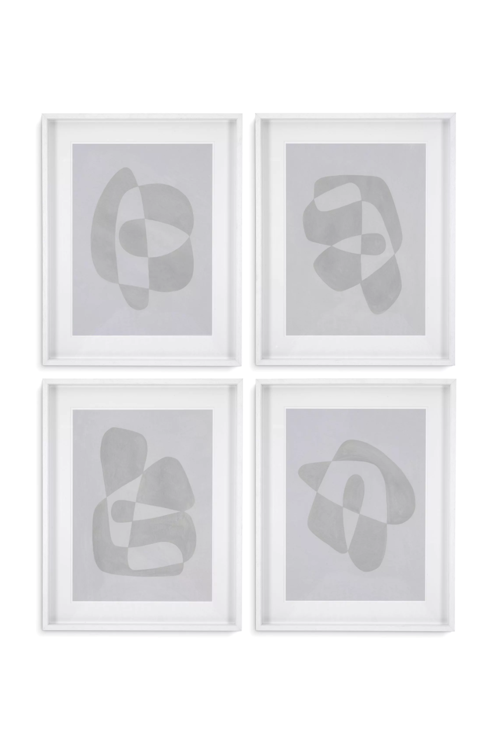 Abstract Shape Art Prints (4) | Eichholtz Soft Shape | OROA.com