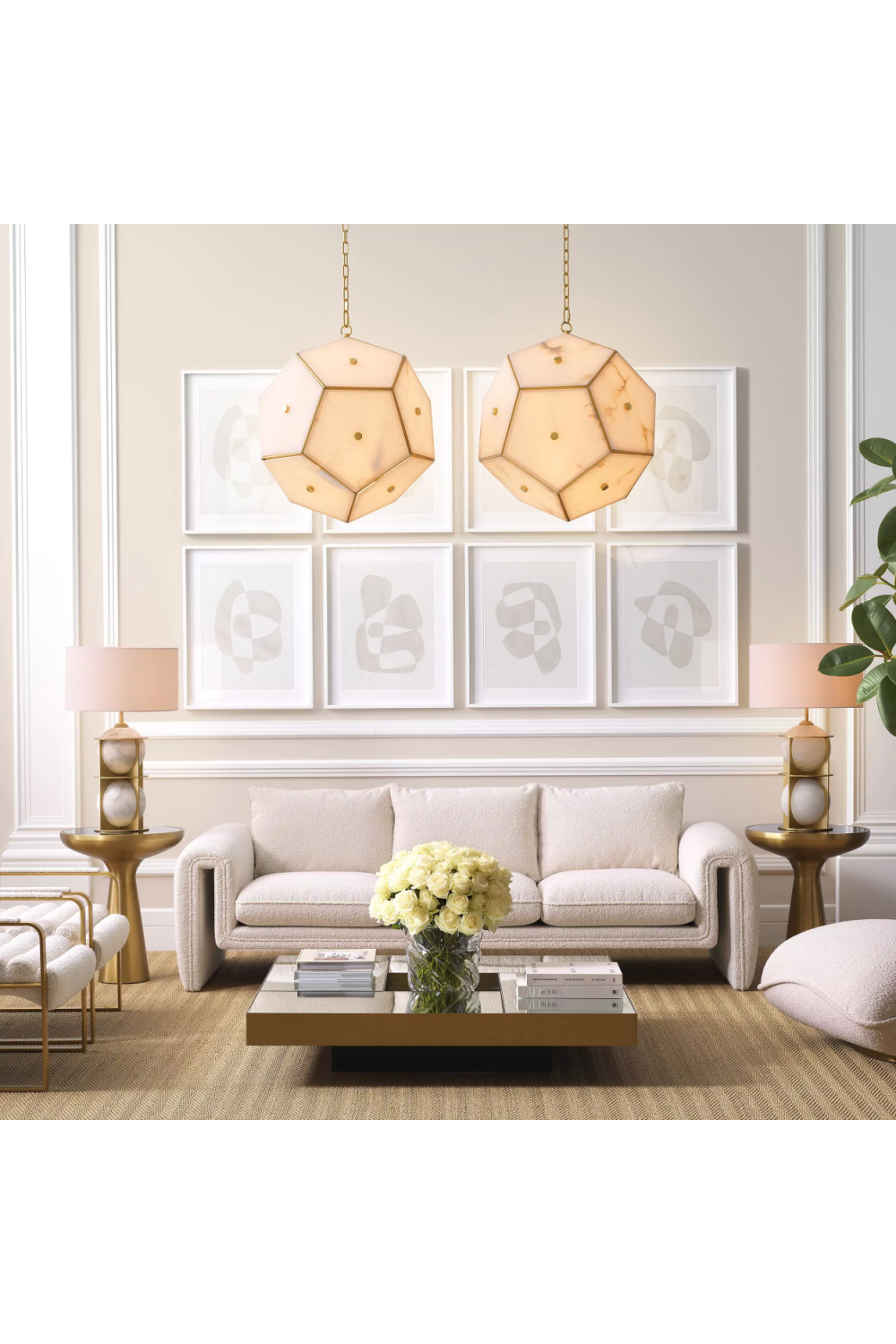 Abstract Shape Art Prints (4) | Eichholtz Soft Shape | OROA.com