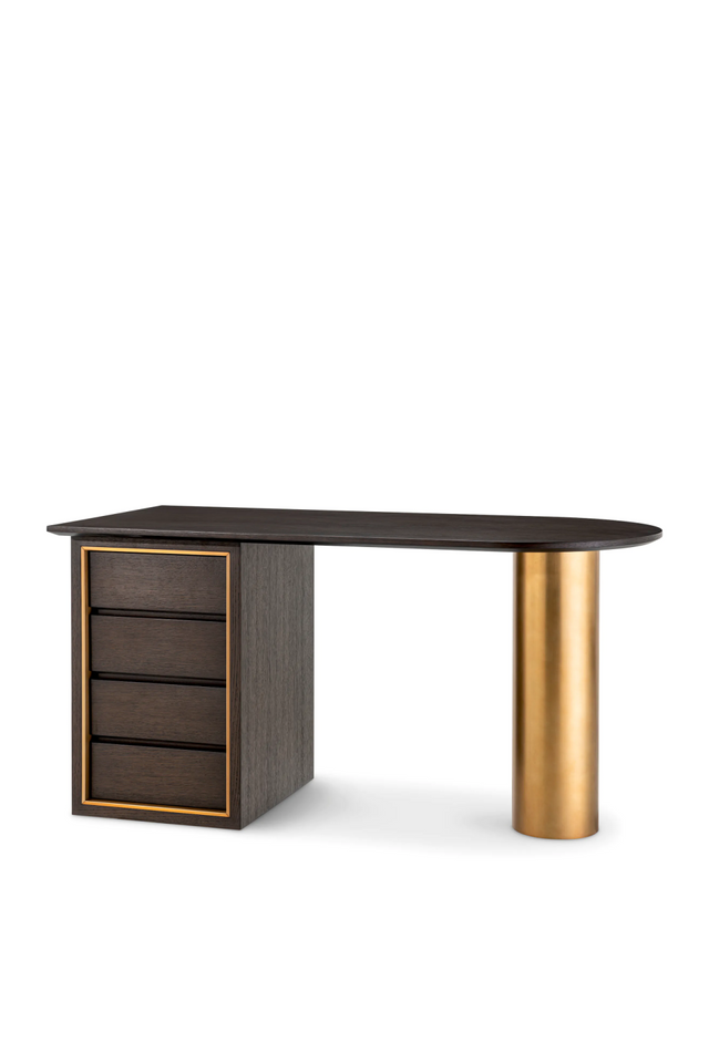 Brown Oak Contemporary Desk | Eichholtz Del Rio | Oroa.com