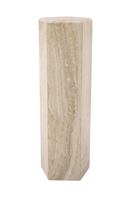 Hexagonal Travertine Column | Eichholtz Cuneo | Oroa.com