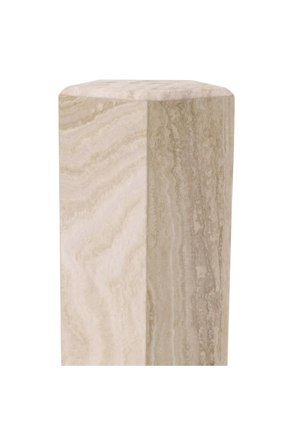 Hexagonal Travertine Column | Eichholtz Cuneo | Oroa.com