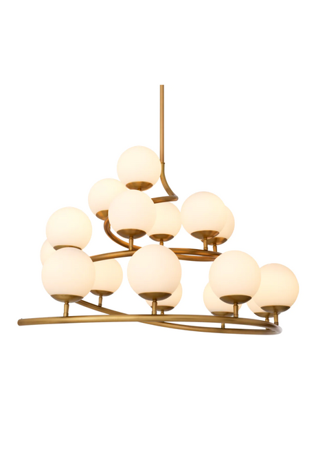 White Glass Orbs Chandelier | Eichholtz Brissac | Oroa.com