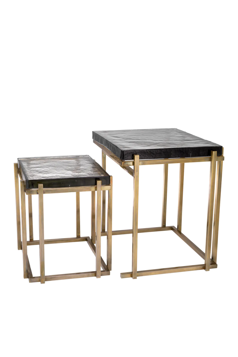 Square Glass Side Tables (2) | Eichholtz Niemeyer | Oroa.com