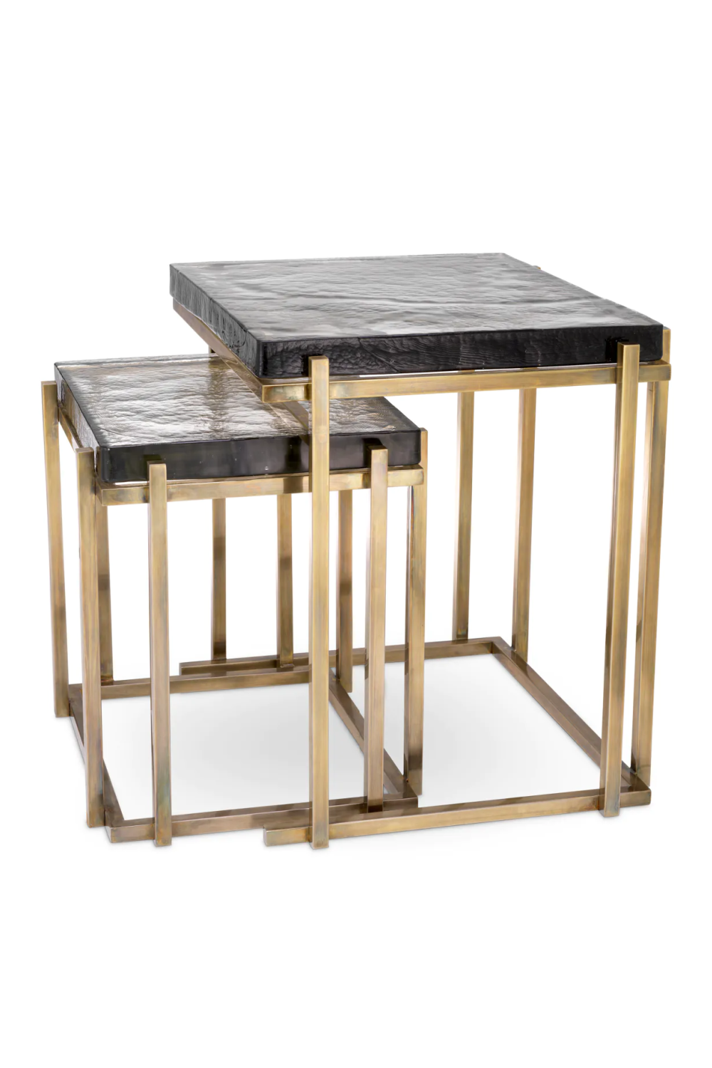 Square Glass Side Tables (2) | Eichholtz Niemeyer | Oroa.com