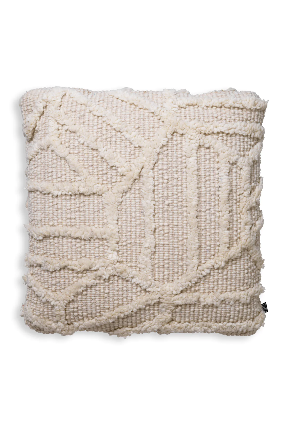 Embossed White Wool Cushion | Eichholtz San Juan | Oroa.com