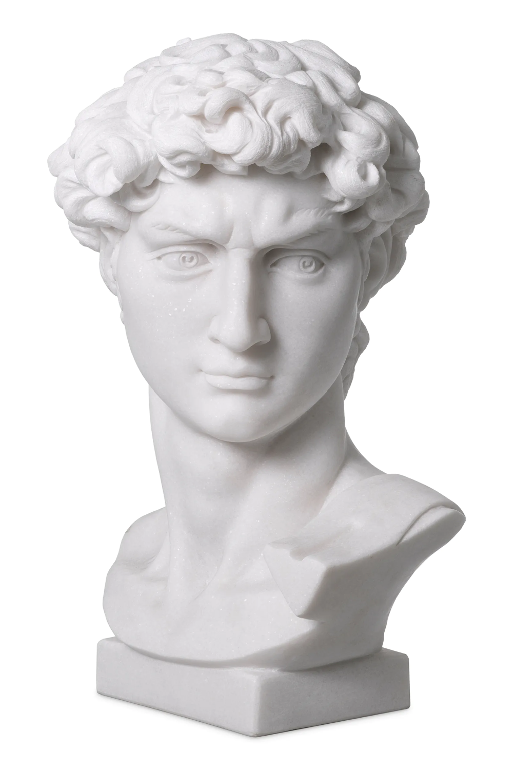 White Marble Head Sculpture | Eichholtz David | Oroa.com