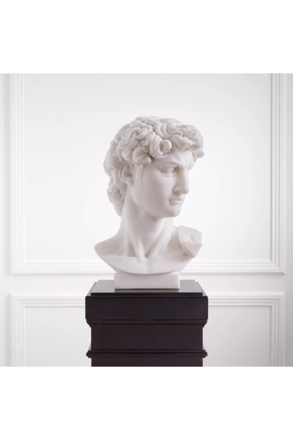 White Marble Head Sculpture | Eichholtz David | Oroa.com