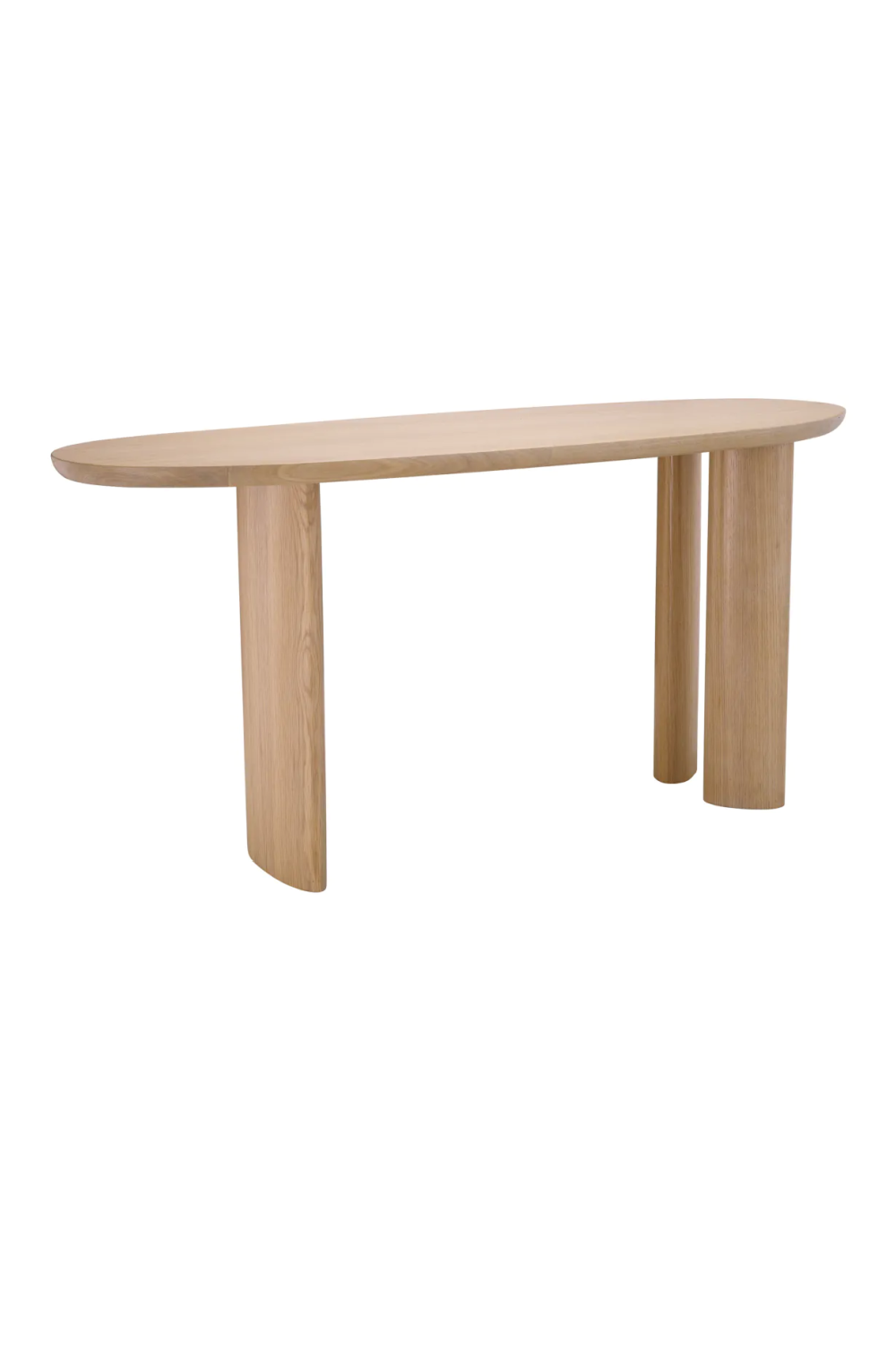 Scandi Oak Oval Console Table | Eichholtz Lindner | Oroa.com