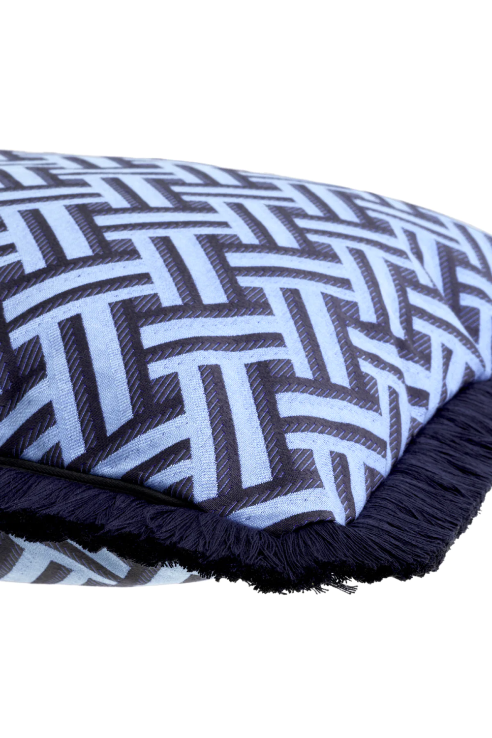 Dark Blue Fringed Cushion | Eichholtz Doris | Oroa.com