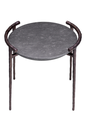 Gray Marble Rustic Side Table | Eichholtz Arca | Oroa.com
