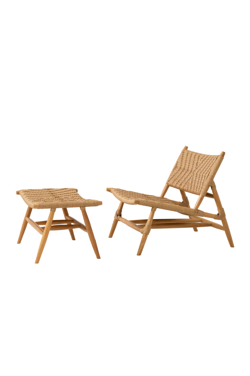 Weave Outdoor Chair & Foot Stool | Eichholtz Laroc | Oroa.com