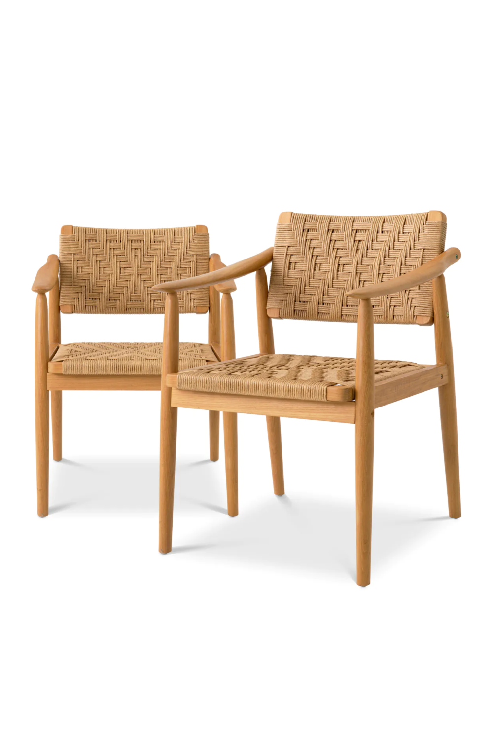 Natural Teak Outdoor Dining Chairs (2) | Eichholtz Coral Bay | Oroa.com