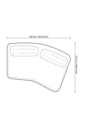 Curved Modern Outdoor Sofa | Eichholtz Residenza | Oroa.com